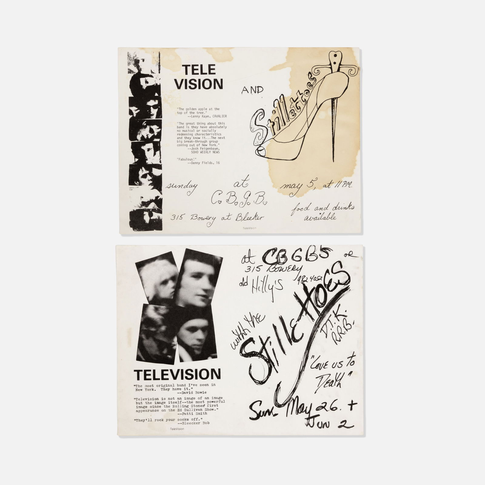 CBGB, Television, Stillettoes, Flyers (1 of 3)