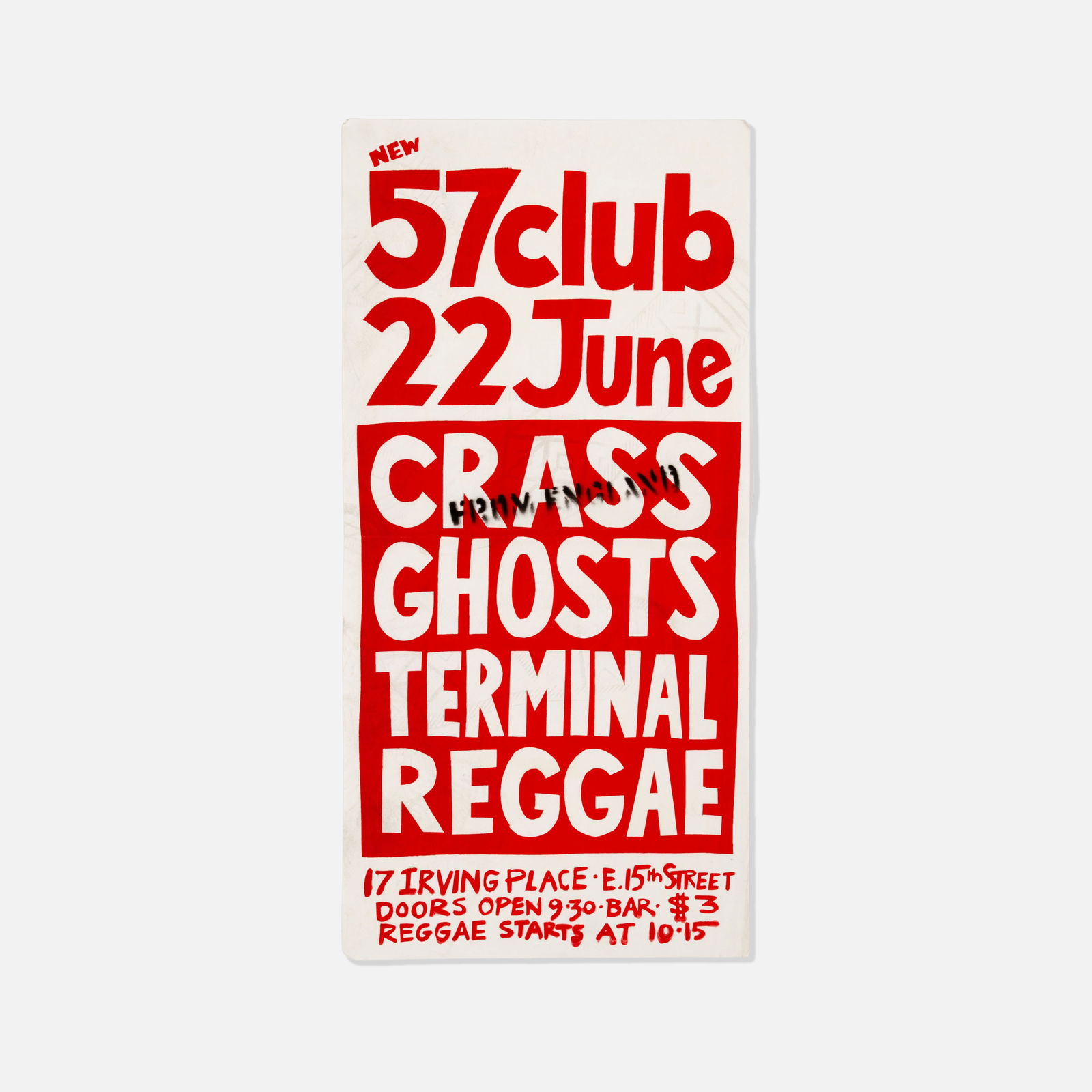Club 57, Crass, Poster (1 of 1)