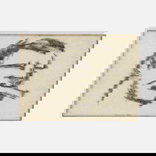 Robert Loughlin, Untitled (Brute): USA, c. 2000-2010 marker on cardstock 7 1/8” x 5 1/4” x 1 1/4” Signed to verso [RL]. Provenance: Acquired directly from the artist; Collection of Paul Johnson Exhibited: Robert