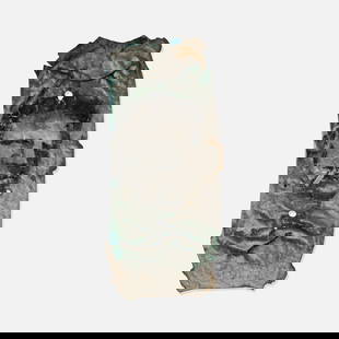 Robert Loughlin, Untitled (Crushed Muffler): USA, c. 2000-2010 acrylic on metal 24” x 10 1/2” Provenance: Acquired directly from the artist; Collection of Paul Johnson Exhibited: Robert Loughlin Collection, Paul Johnson's Private