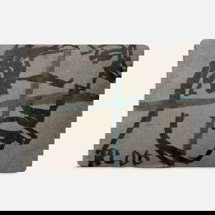 Robert Loughlin, Untitled (Sewing Seat): USA, 2006 acrylic on vinyl lidded wood box 5 1/4” x 16” x 12” Initialed and dated to lower right corner [RL 06]. Provenance: Acquired directly from the artist; Collection of Paul