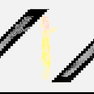 Robert Loughlin, Untitled (Blur): USA, c. 2000-2010 acrylic on tabletop 64 5/8” x 16 1/4” Provenance: Acquired directly from the artist; Collection of Paul Johnson Exhibited: Robert Loughlin Collection, Paul Johnson's