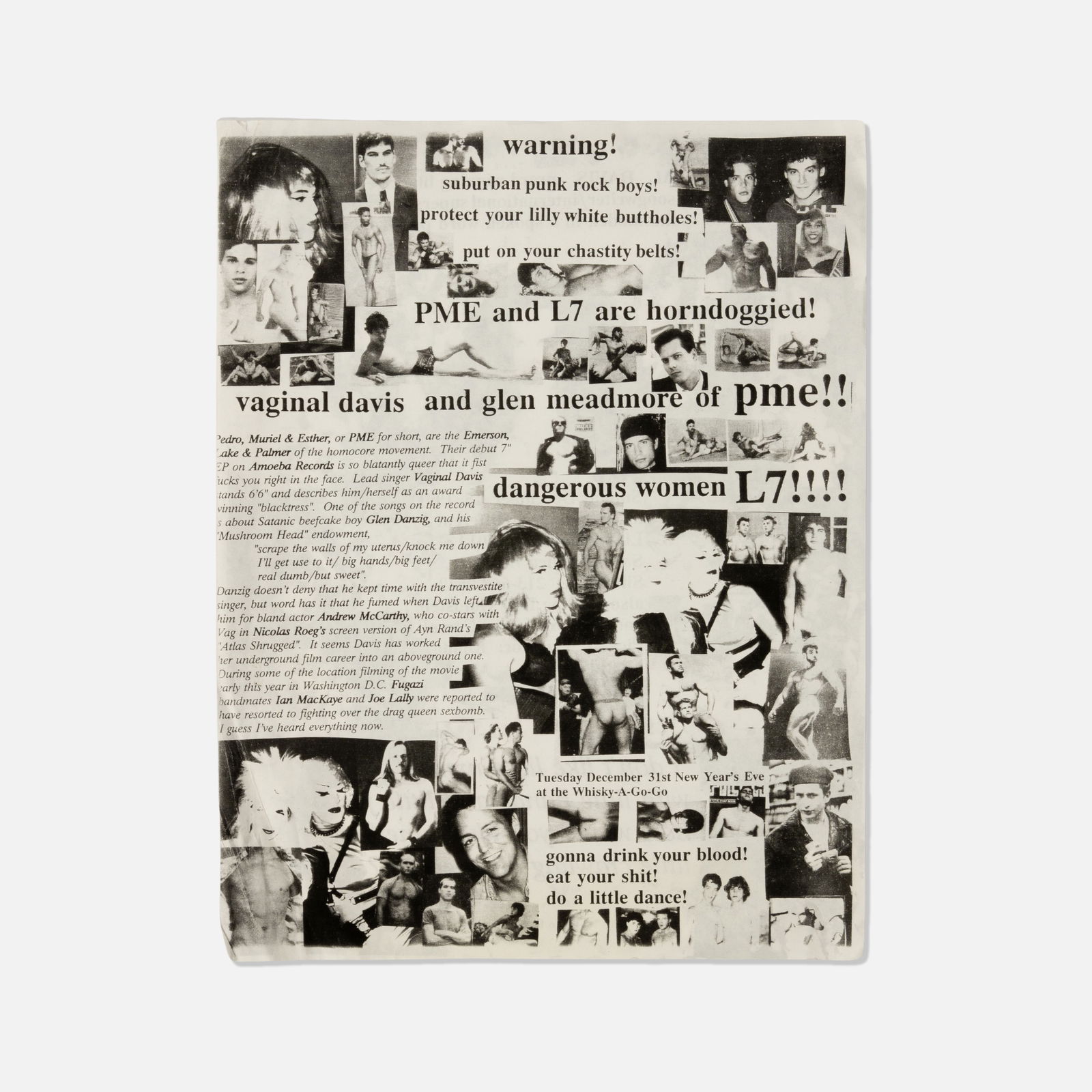 Whiskey-A-Go-Go, Vaginal Davis Flyer (1 of 2)