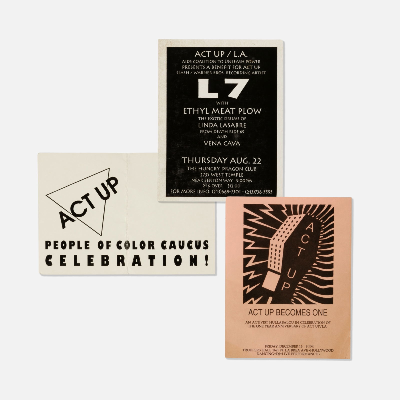 ACT UP, Three Handbills (1 of 1)