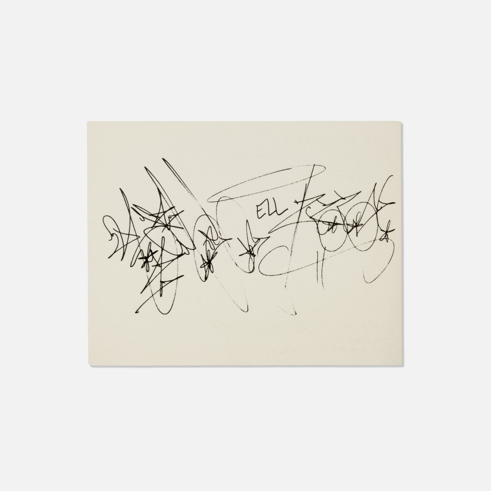 Annina Nosei, Rammellzee, Announcement Card (1 of 2)