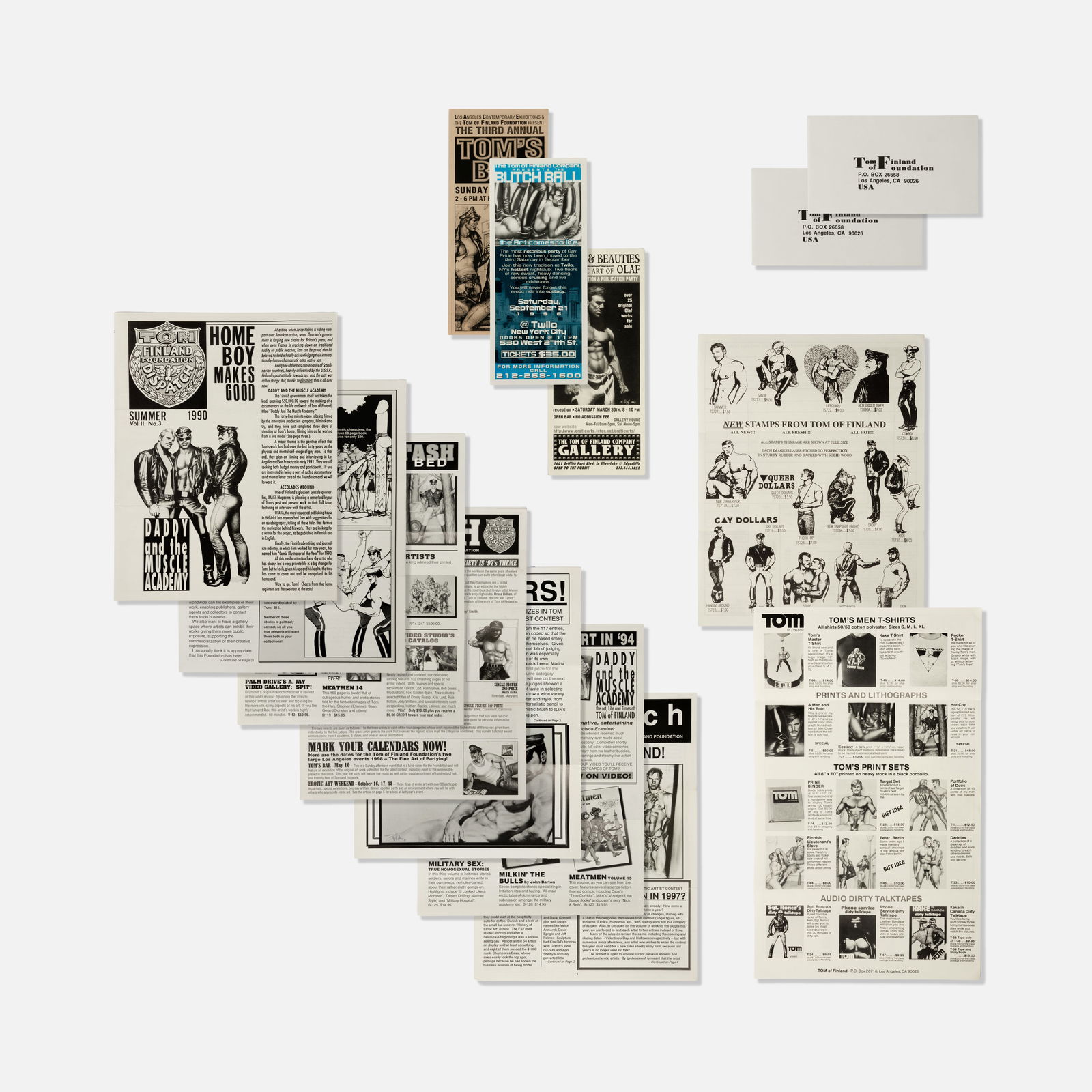 Tom of Finland, Tom of Finland Foundation Dispatch and Mailers (1 of 6)