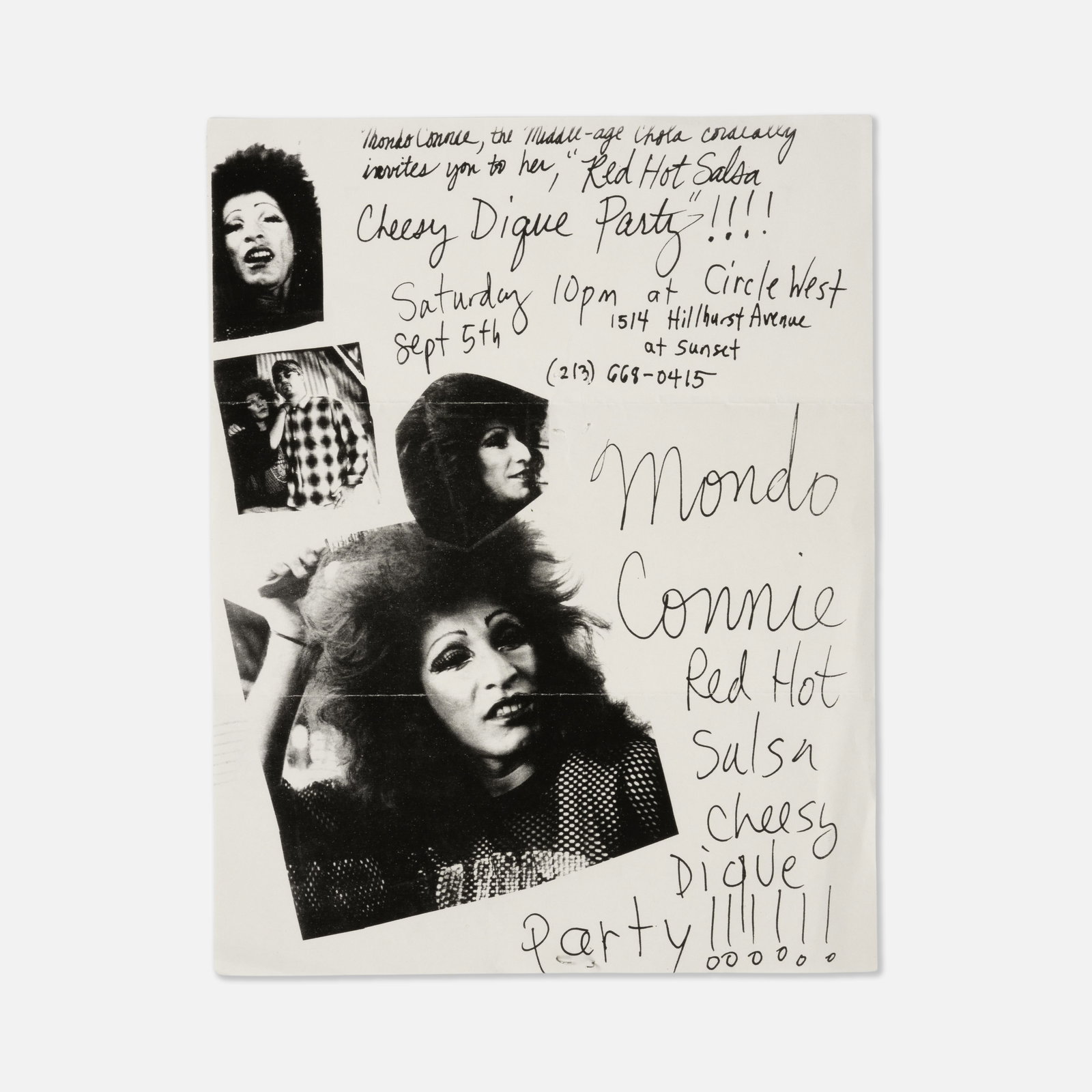 Mondo Connie, Red Hot Salsa Cheesy Dique Party, Flyer (1 of 1)