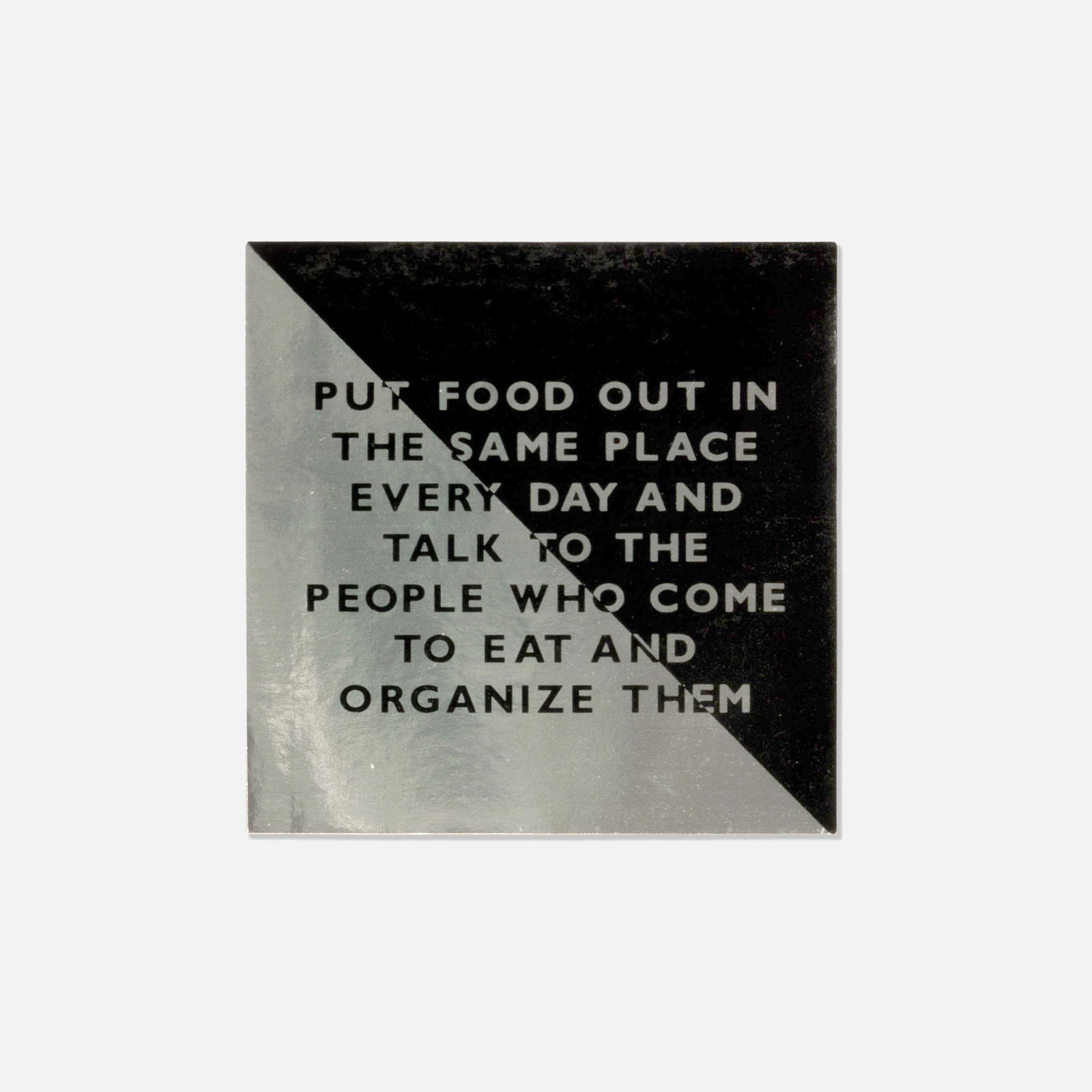 Barbara Gladstone Gallery, Jenny Holzer, Survival Series, Sticker Invite (1 of 2)