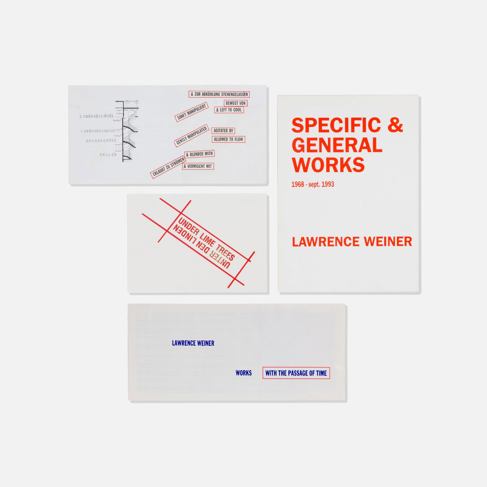 Lawrence Weiner, Four Invites (1 of 2)