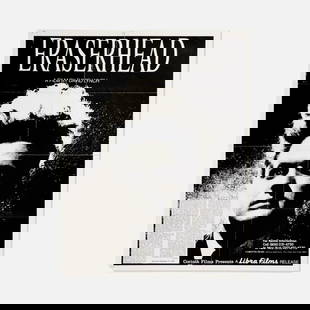 Libra Films, David Lynch, Eraserhead Poster: USA, c. 1978 22" x 17" offset print Uncommon poster for Eraserhead, by David Lynch, published by Corinth Films, New York, NY, with a quote by Jack Kroll for his writeup on the film in Newsweek, Septem