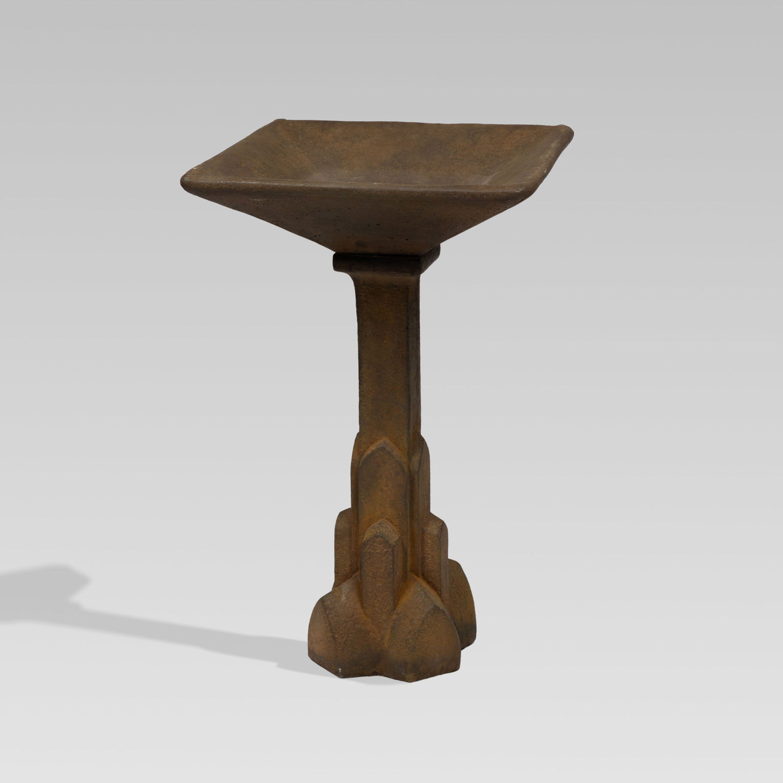 Art Deco, Concrete Birdbath (1 of 3)