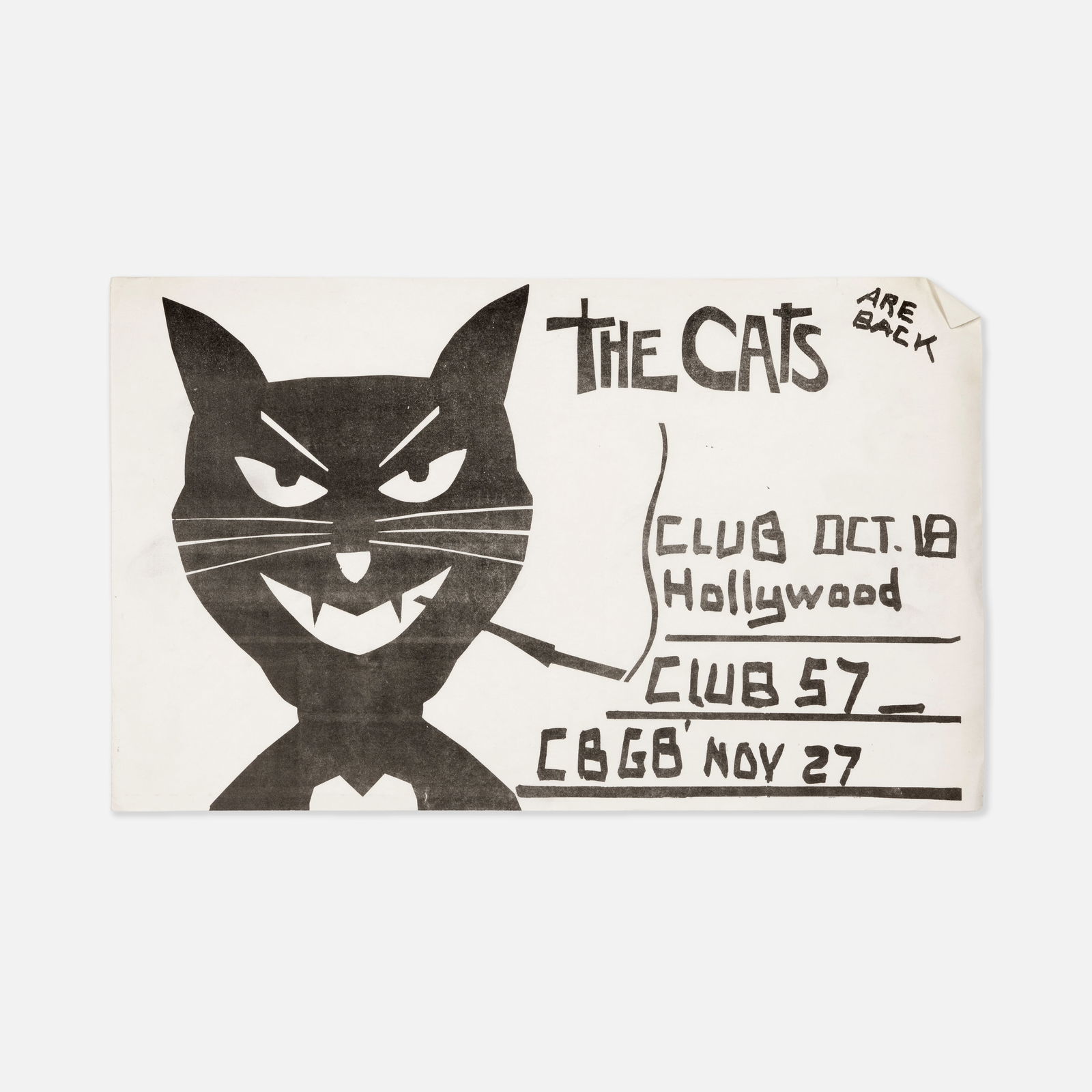 Club 57, Club Hollywood, CBGB, The Cats, Poster (1 of 1)