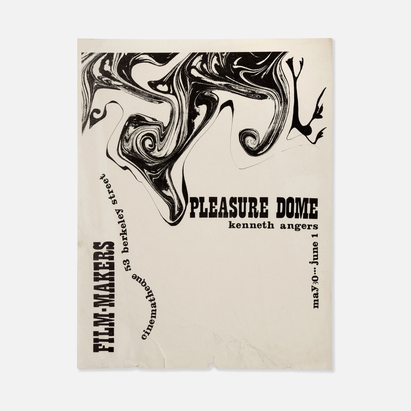 Film-Makers' Cinematheque, Kenneth Anger, Pleasure Dome, Flyer (1 of 1)