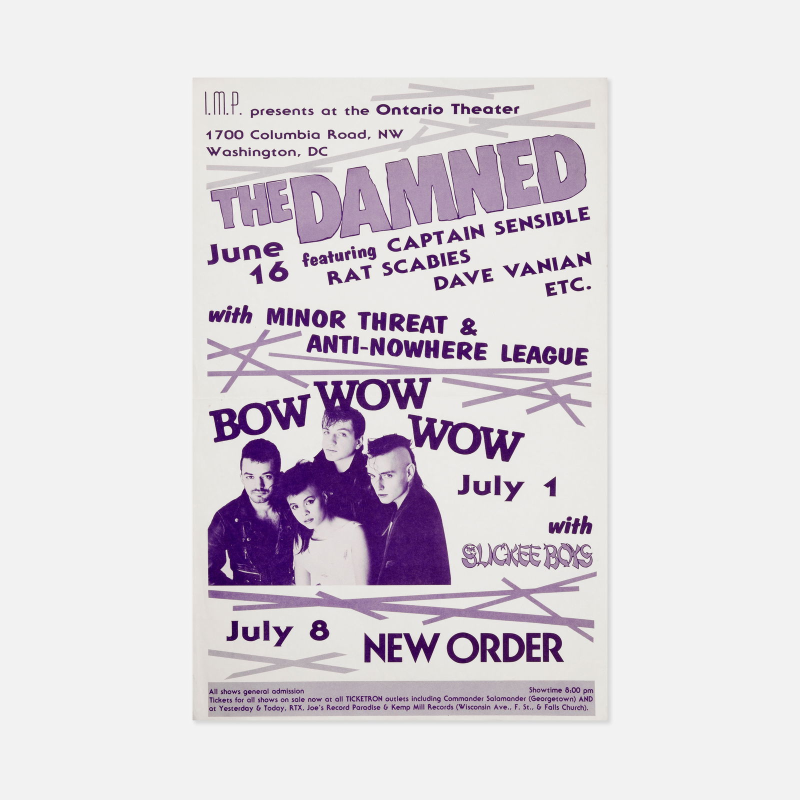 I.M.P., Ontario Theater, New Order, et al., Poster (1 of 1)