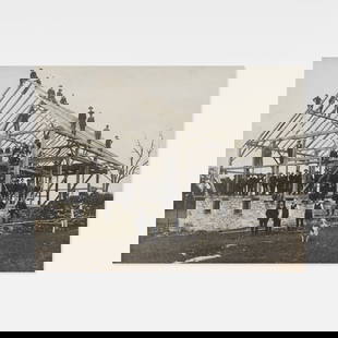 Anonymous, Photograph, Building Construction: USA, Early 20th c. 7 3/4 x 10 in. board silver gelatin print