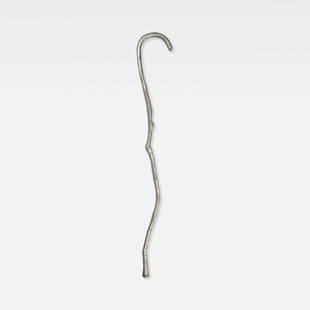 Anonymous, Figurative Aluminum Cane: USA, c. 1970s 35 x 1 1/2 x 5in. cast aluminum