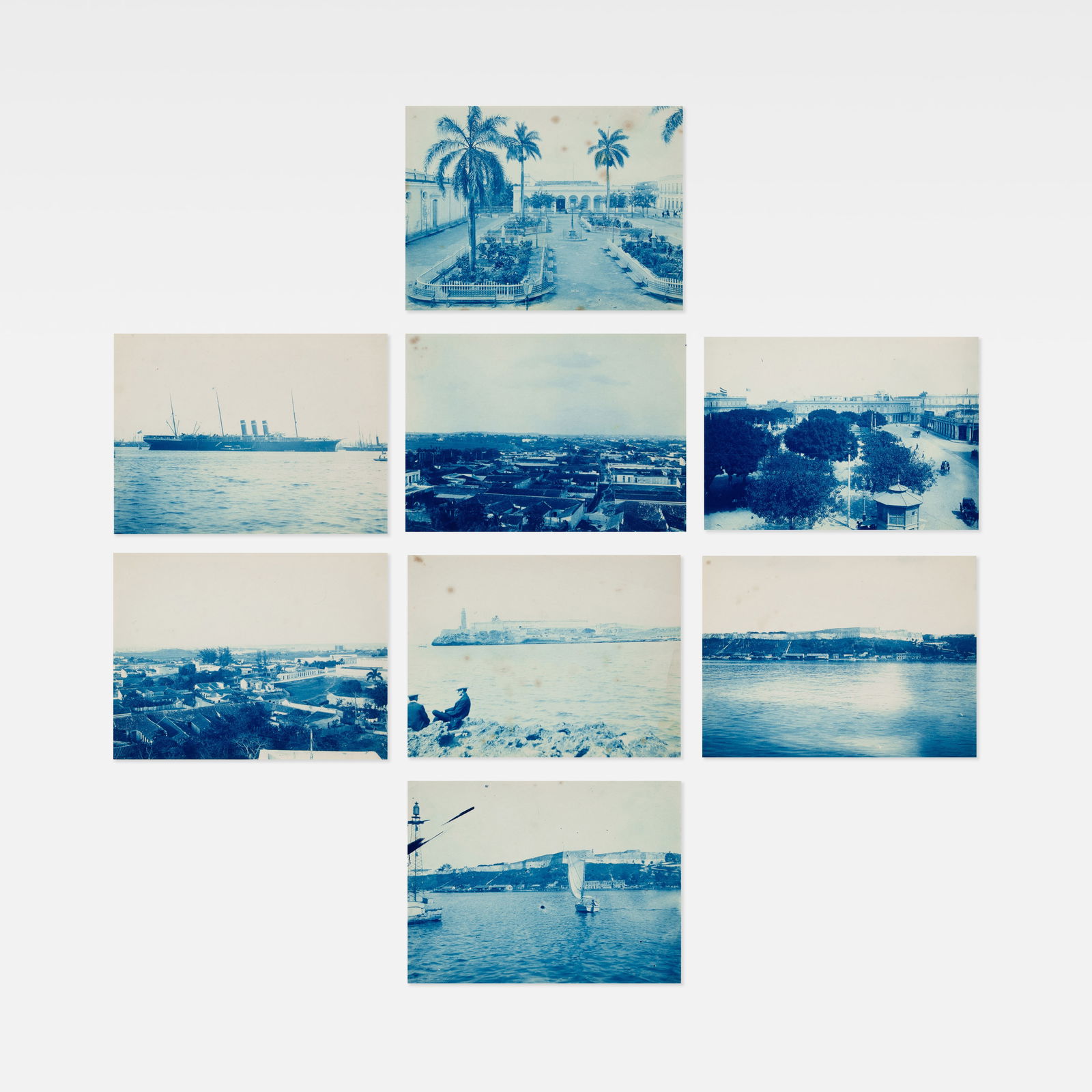 Anonymous, Cyanotypes, Eight Landscapes (1 of 5)