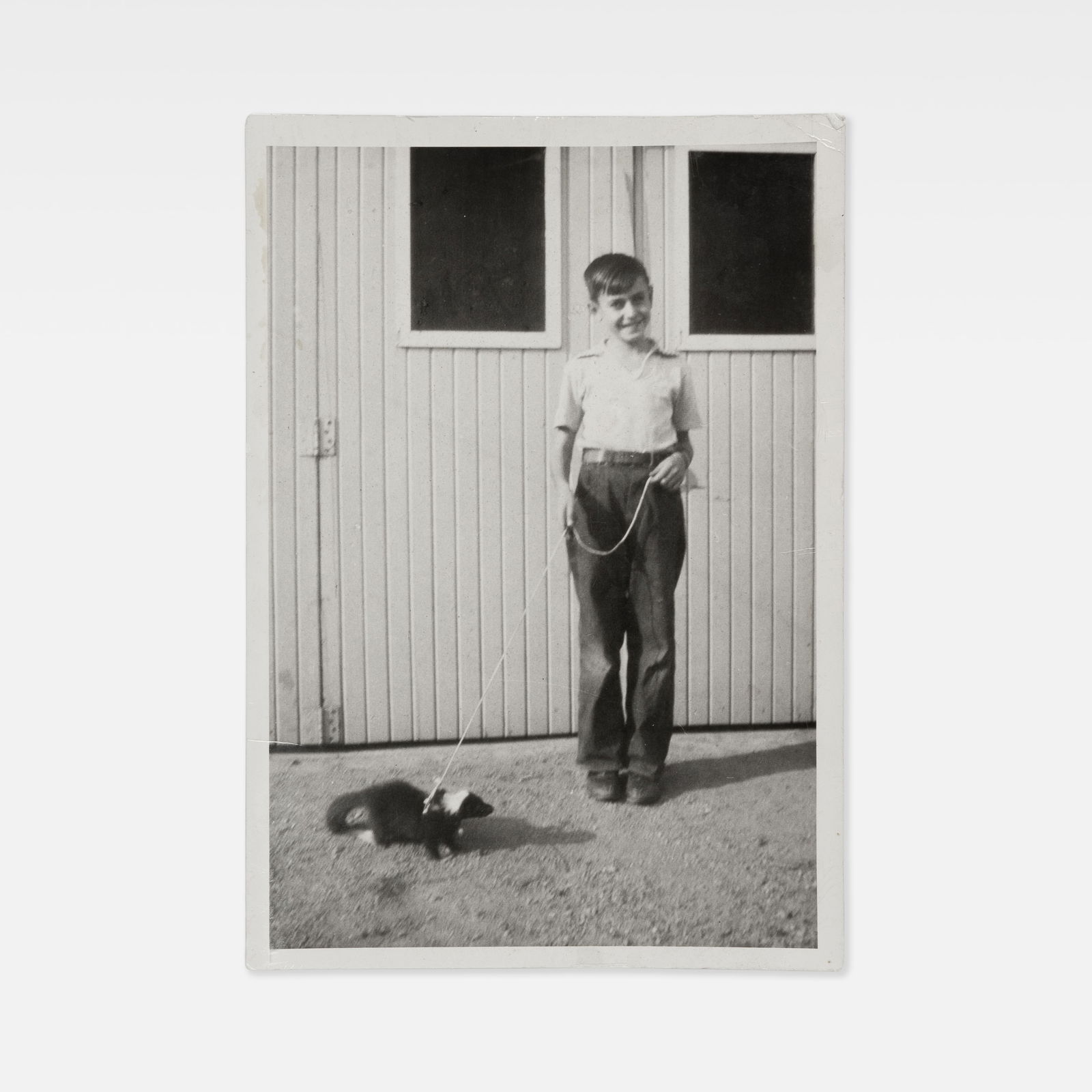 Vernacular, Photograph, Boy with Skunk (1 of 1)