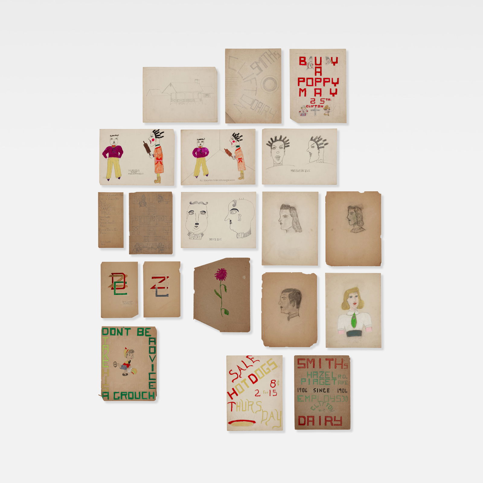 Child Art, Doris Zanetti, Nineteen Drawings (1 of 5)