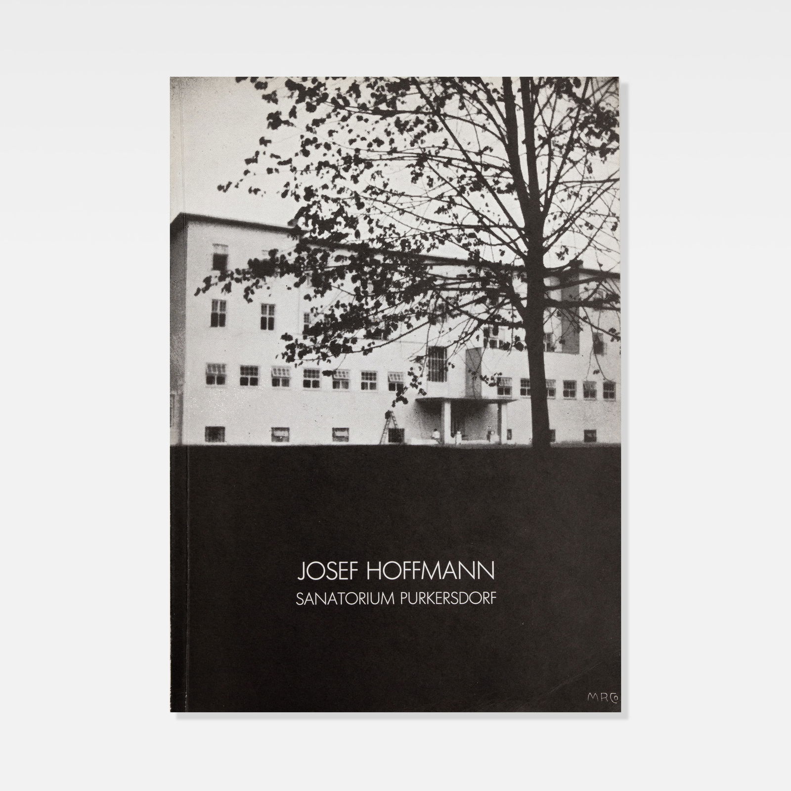 Gunter Breckner, Josef Hoffmann: Sanatorium Purkersdorf: USA, 1985 11 5/8 x 8 1/4 in. printed matter Josef Hoffmann: Sanatorium Purkersdorf by Gunter Breckner, published by Wien/New York, Galerie Metropol, 1985. An exhaustive survey of the designer's work.
