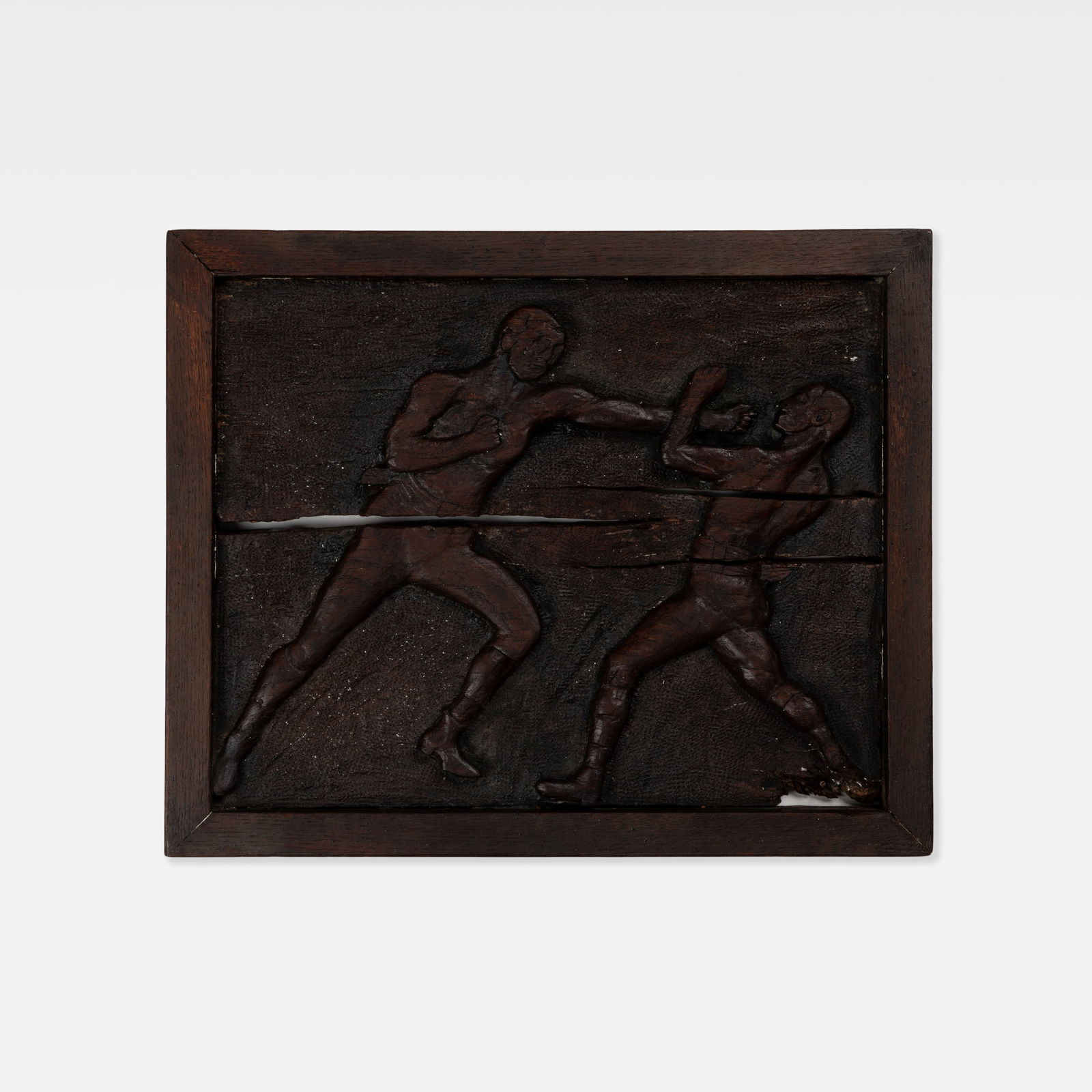 Vernacular, Carved Boxers Bas-Relief (1 of 2)