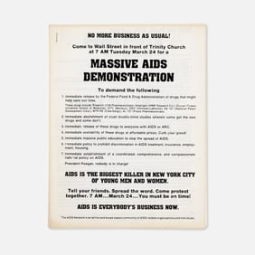 ACT UP, Silence=Death, Gran Fury, Thirty Six Flyers