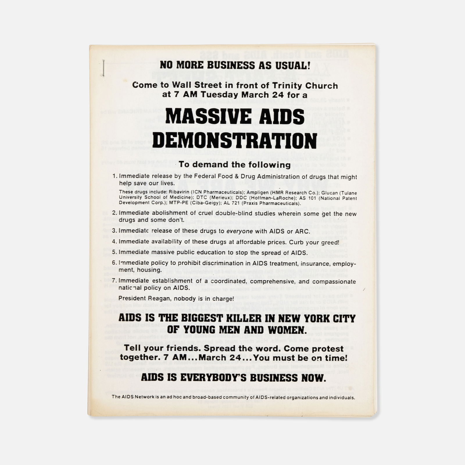 ACT UP, Silence=Death, Gran Fury, Thirty Six Flyers (1 of 16)