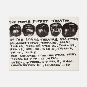 The People Puppet Theater, The Living Theatre, Flyer