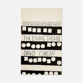 The Living Theatre, Ray Johnson, Dance Concert, Poster