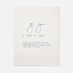 Ray Johnson, New York Correspondence School, Pair of Ears Mailer