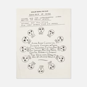 Ray Johnson, New York Correspondence School. Shelley Duvall Fan Club Mailer
