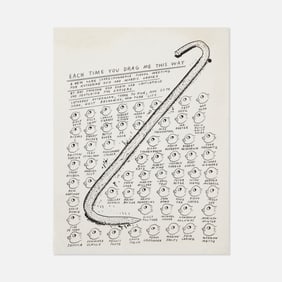 Ray Johnson, New York Correspondence School, Each Time You Drag Me This Way, Mailer