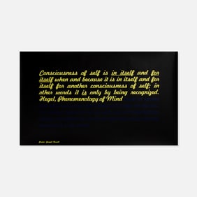 Imschoot, Uitgevers, Joseph Kosuth, Poster