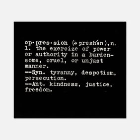 Anonymous, Oppression Poster