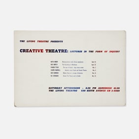 The Living Theatre, Lectures, Poster