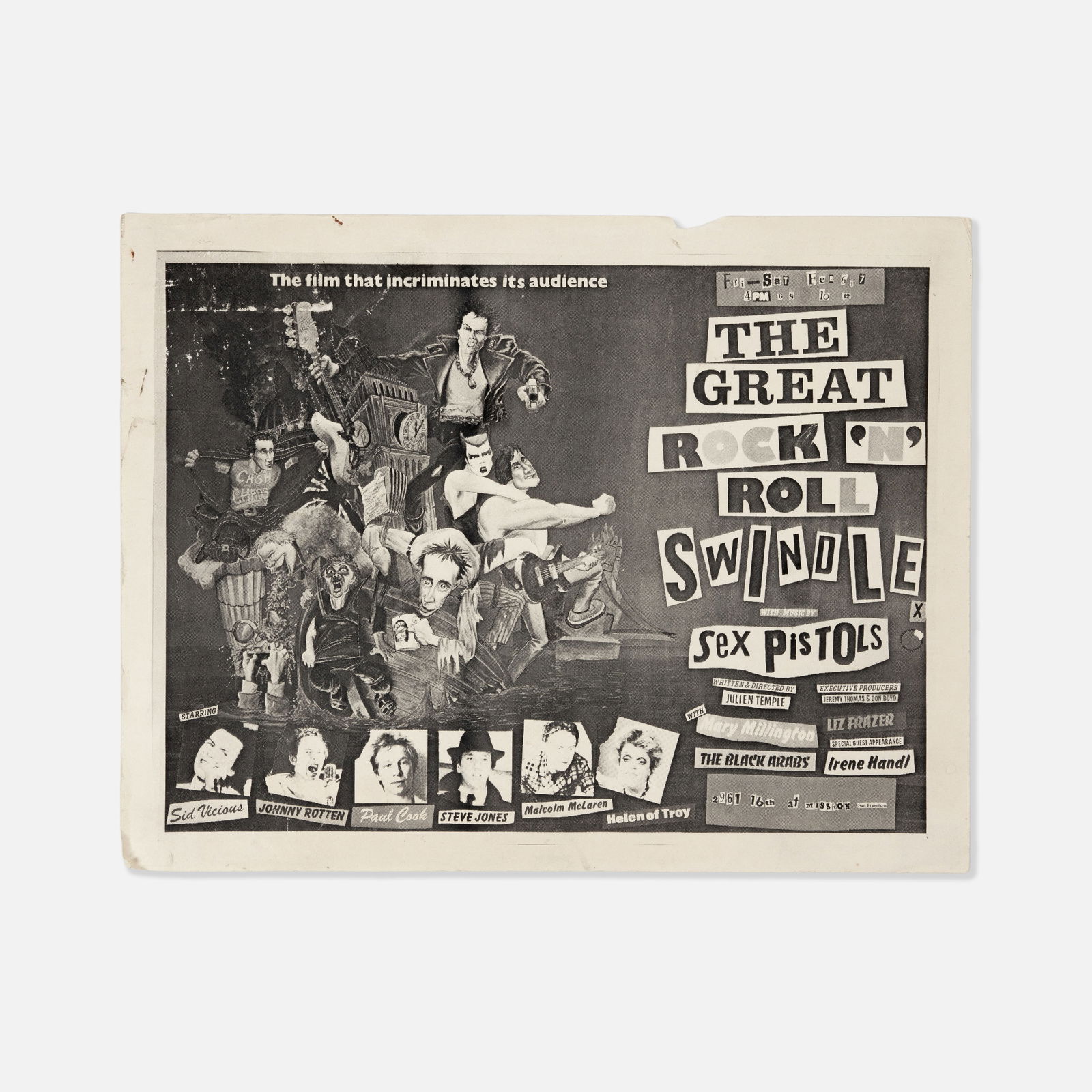 Sex Pistols, The Great Rock 'N' Roll Swindle, Flyer (1 of 1)