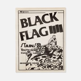 Raymond Pettibon, Black Flag, Flyer
