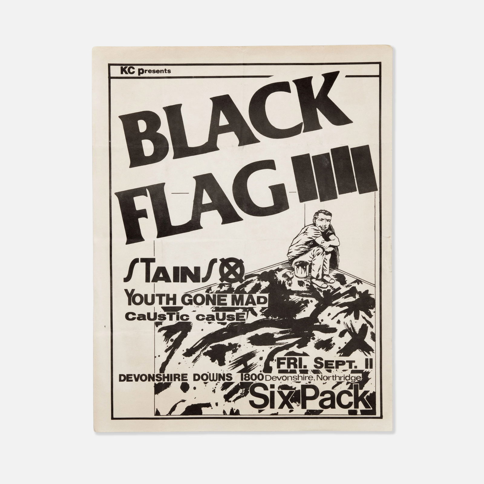 Raymond Pettibon, Black Flag, Flyer (1 of 1)