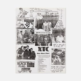 KROQ 96.7, New Wave Chart, Flyer