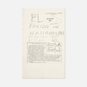 Progressive Labor Party, Forum on Racism and Nationalism, Flyer