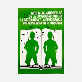 International Union of Students, Anti-Dictatorship in Uruguay Poster
