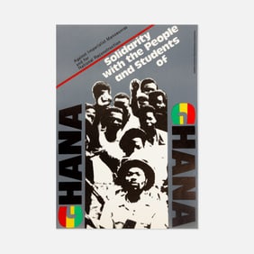 International Union of Students, Solidarity with the People and Students of Ghana, Poster