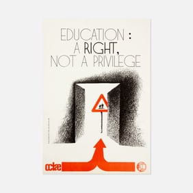 International Union of Students, OCLAE, Educational Rights, Poster