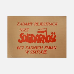 Solidarnosc, Zadamy Rejestracji, Poster