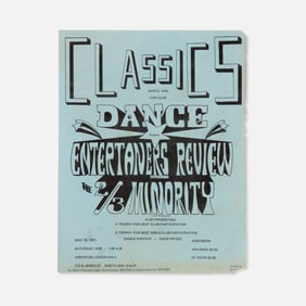 Santa Ana Car Club, Classics Dance, Flyer