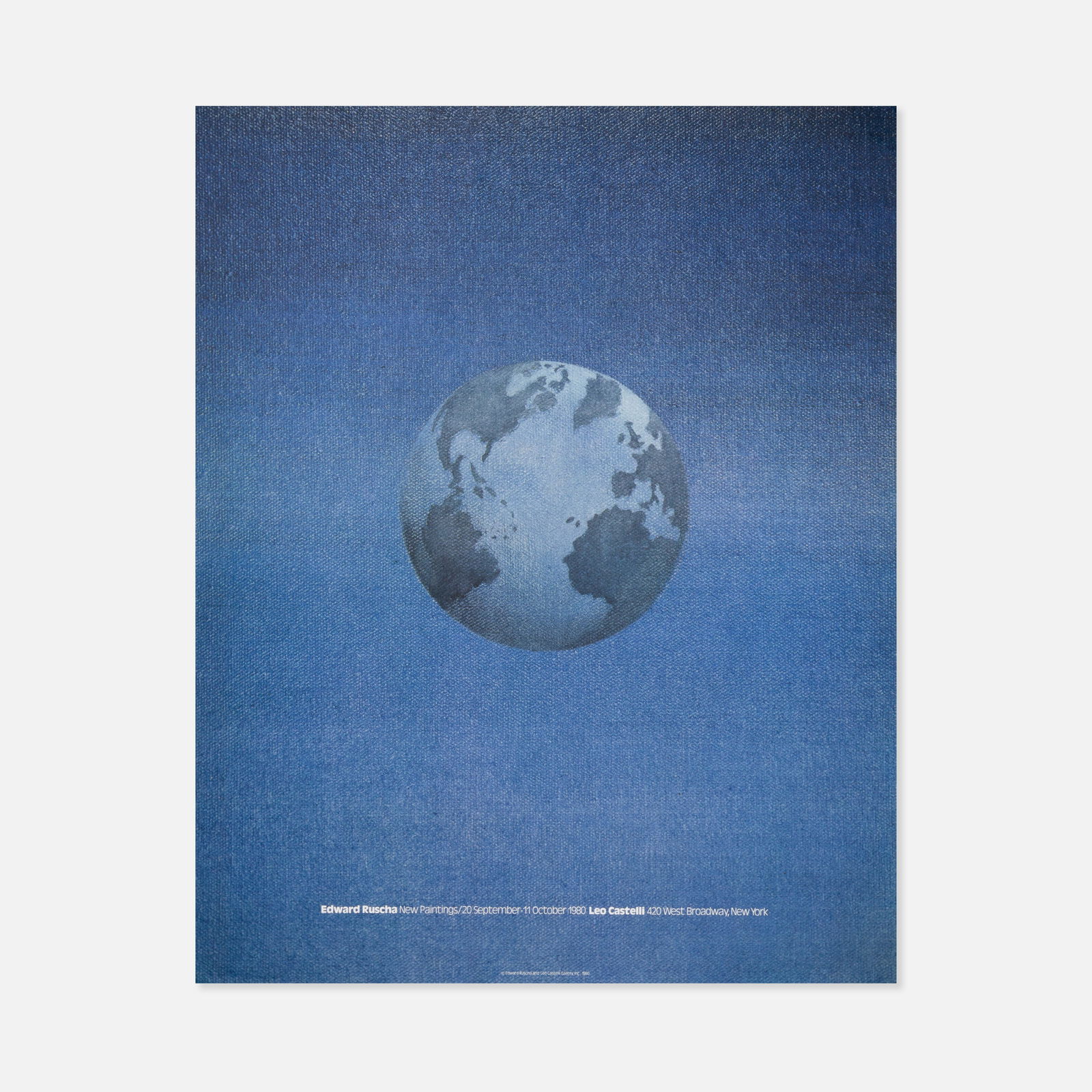 Ed Ruscha, Leo Castelli, New Paintings, Poster (1 of 1)