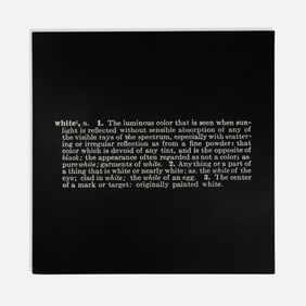 Joseph Kosuth, Titled (Art As Idea As Idea) [White]
