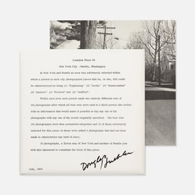 Douglas Huebler, Multiples, Inc., Location Piece #2, New York City