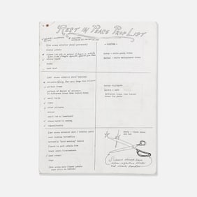 Rachel Amodeo, Dame Darcy, Rest In Peace, Prop List and Storyboard