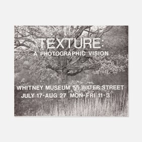 Whitney Museum, George Tice, Texture: A Photographic Vision, Poster